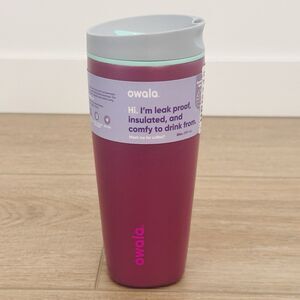 NEW Owala SmoothSip Slider Stainless Steel Tumbler 20oz Perfect Plum Purple
